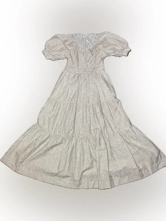 Anthropologie The Somerset Cotton Cottagecore Puff Sleeve Peasant Maxi Dress XS - Picture 10 of 12